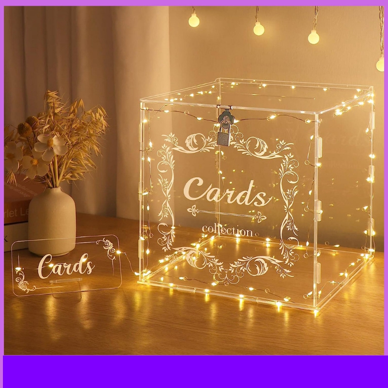 1pc Acrylic Wedding Card Box w - Wedding Card Box review and price