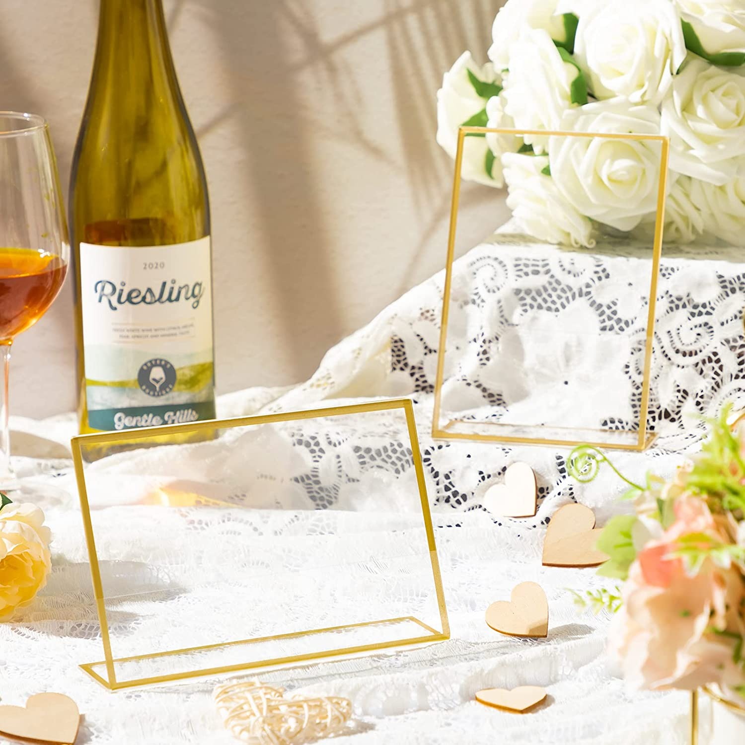 Gold Frame Acrylic Sign Holder - Table Number Gold review and price