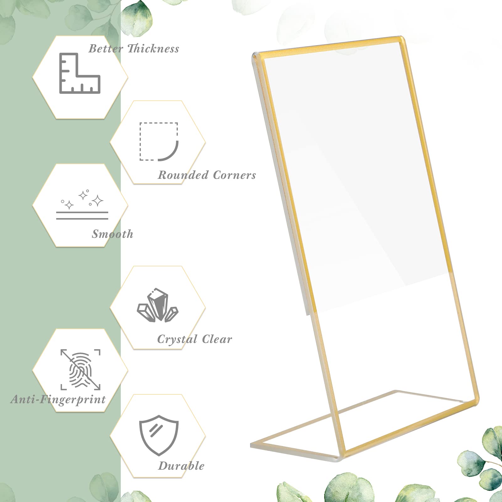 Gold Frame Acrylic Sign Holder - Table Number Gold review and price