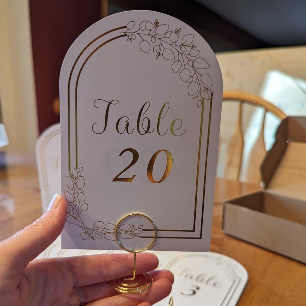 AT19-Wedding Table Number 1-20 - Table Number Gold review and price