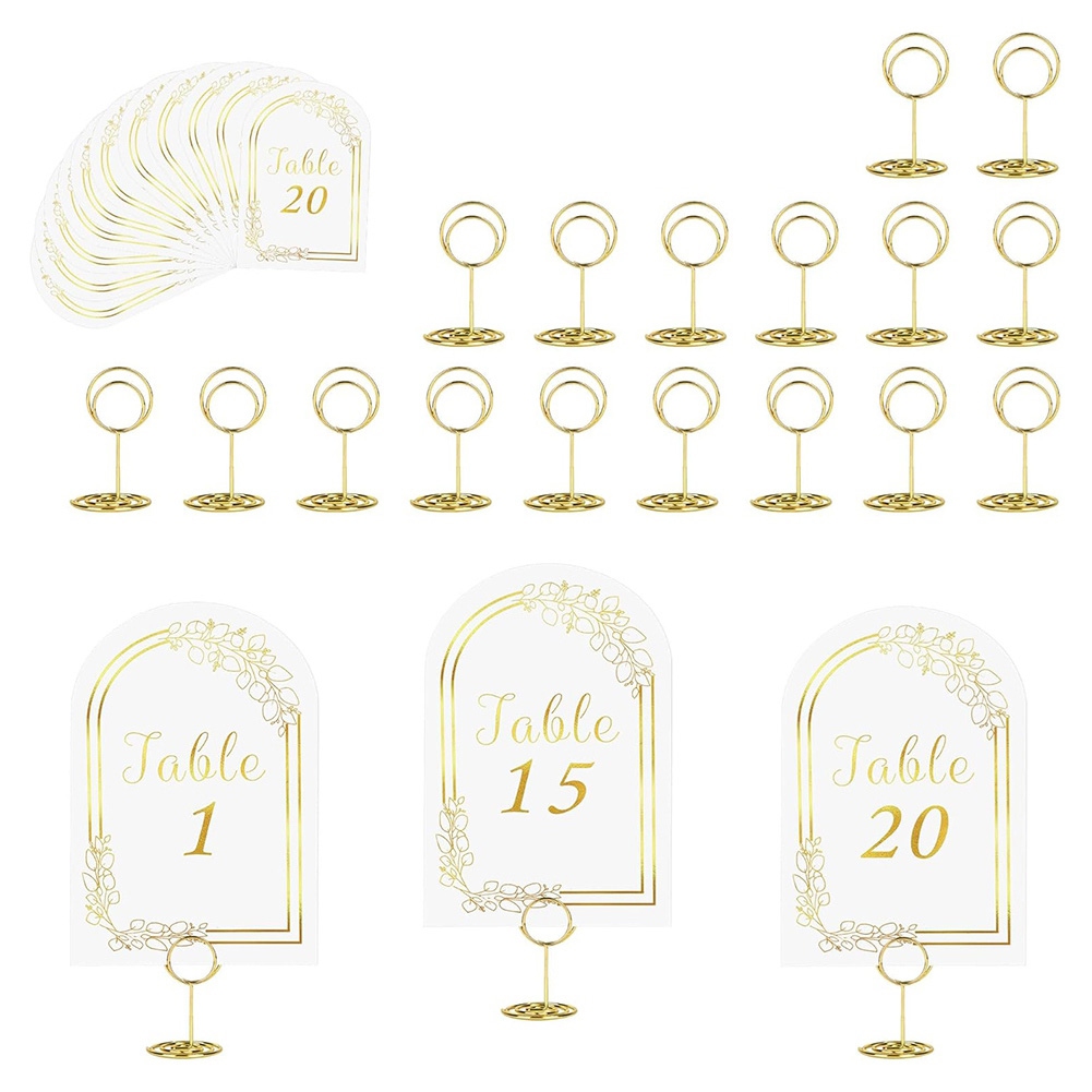 AT19-Wedding Table Number 1-20 - Table Number Gold review and price