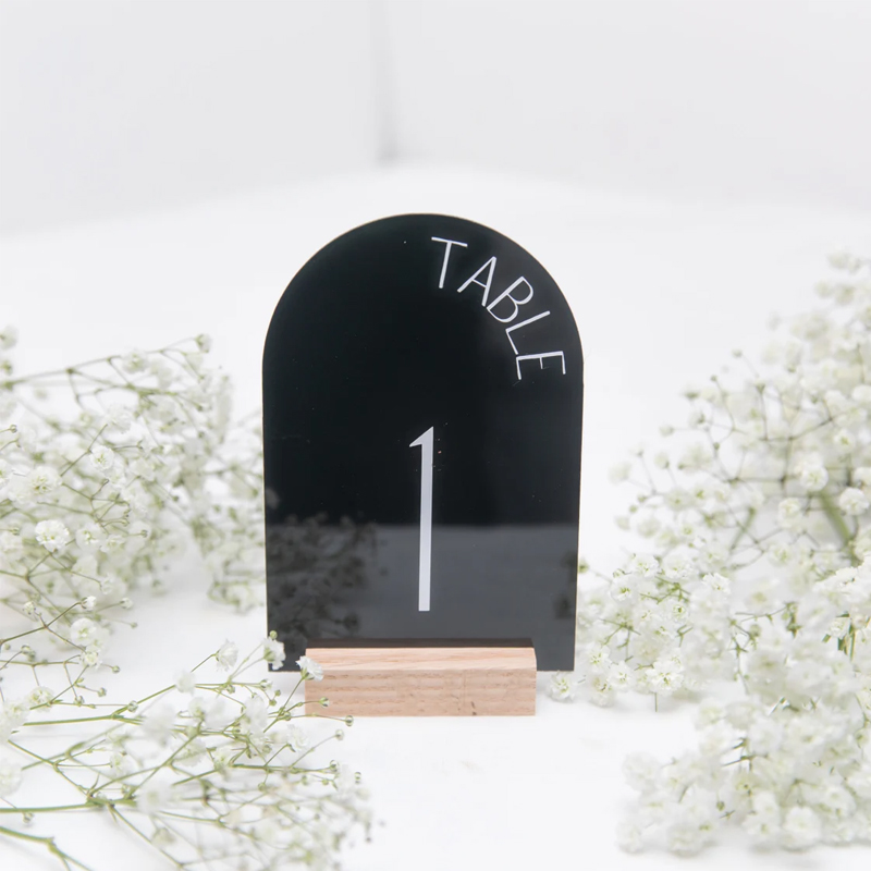 Personalized Painted Back Acry - Table Number Gold review and price