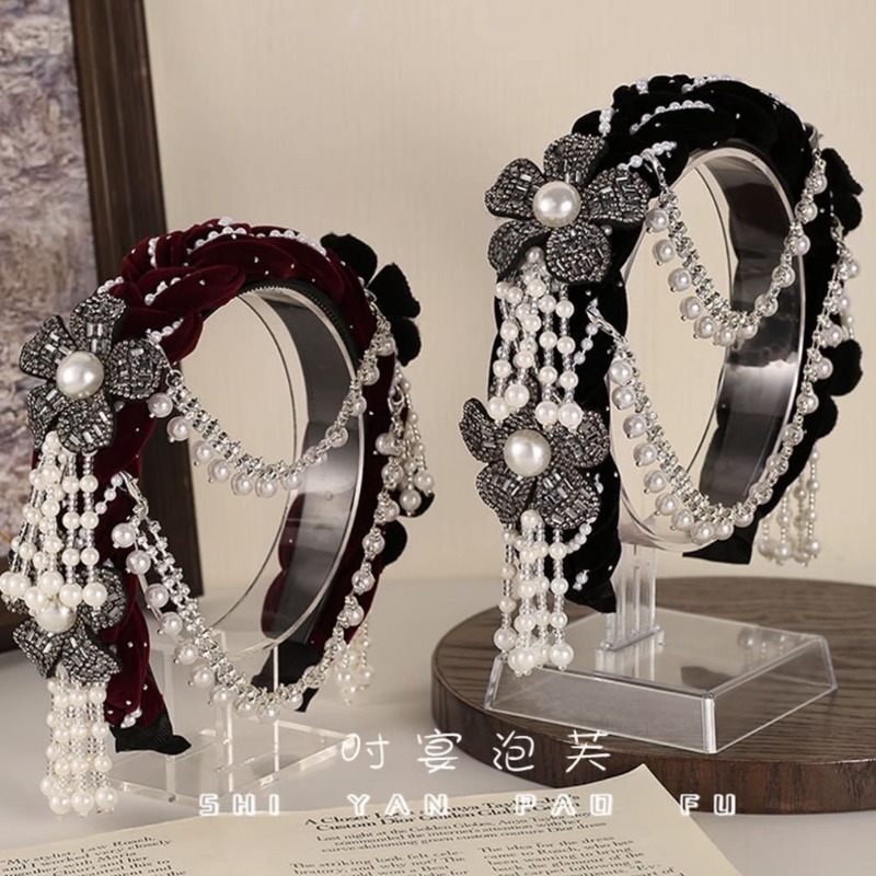 Ethnic Floral Velvet Headband  - Good Floral & Wedding Decor Supply review and price