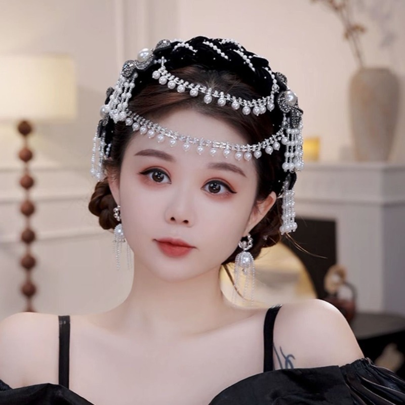Ethnic Floral Velvet Headband  - Good Floral & Wedding Decor Supply review and price