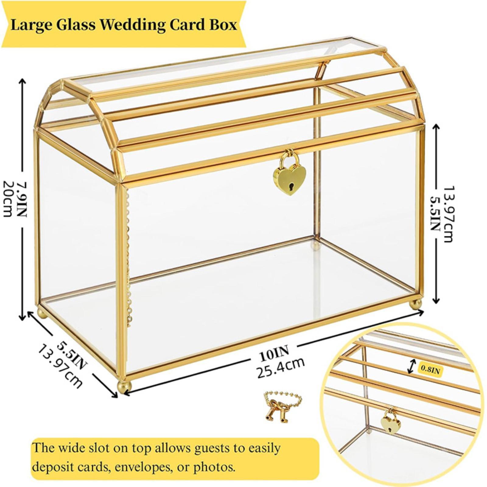 Glass Wedding Card Box Storage - Wedding Card Box review and price