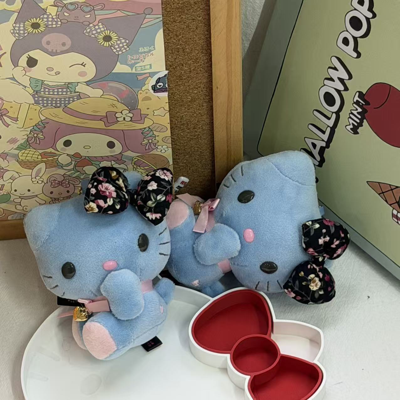 Blue Hello Kitty Floral Print  - Good Floral & Wedding Decor Supply review and price