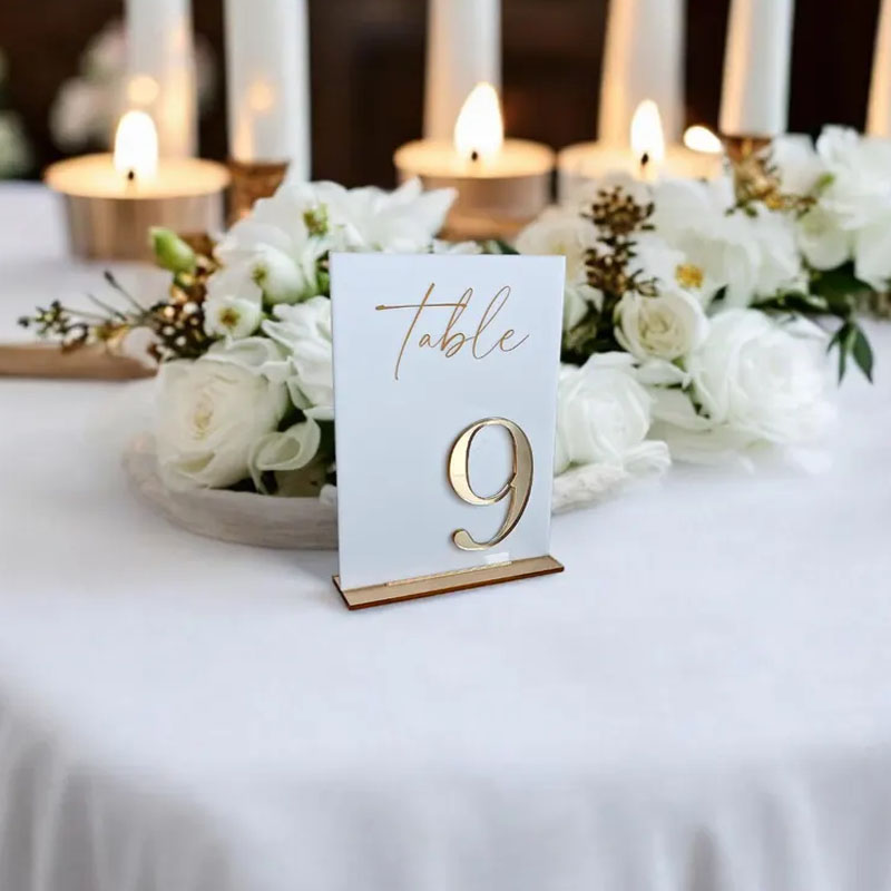 Wedding Table Numbers for Cere - Table Number Gold review and price