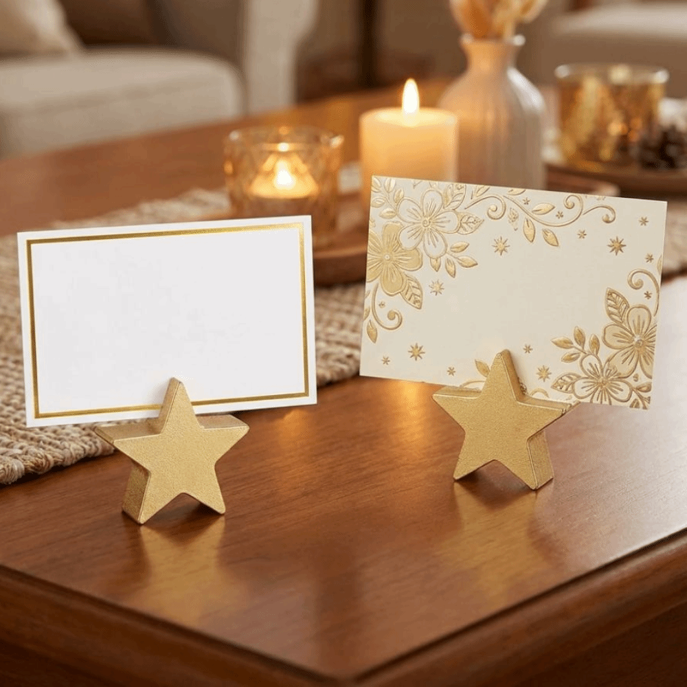 12PCS Star Heart Shaped Table  - Table Number Gold review and price