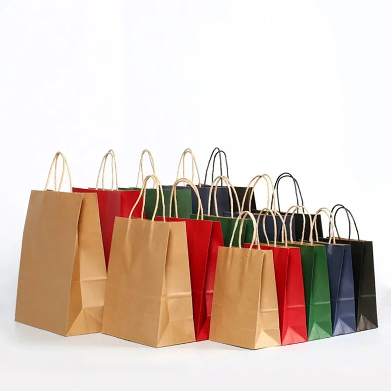 10/30/50pcs Kraft Paper Bag wi - Wedding/Event Supply Store review and price
